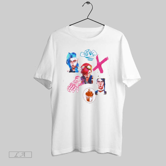 Top Arcane Graffiti Collage Girls Jinx T Shirt Sweatshirt Hoodie Shirt