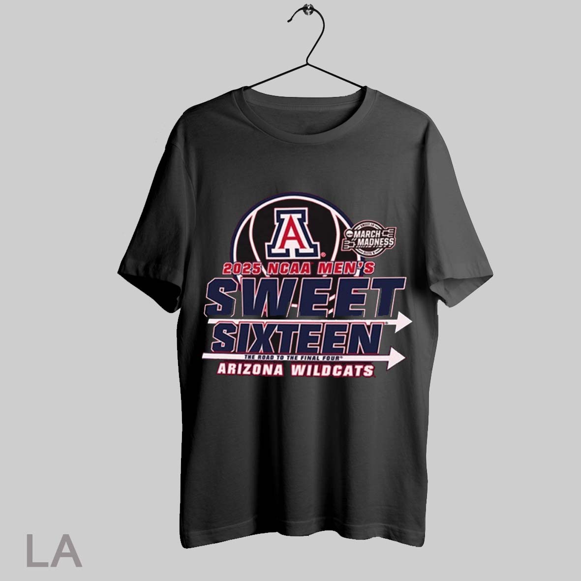 Top Arizona Wildcats Mens Basketball 2025 Ncaa Sweet Sixteen March Madness The Road To The Final Four T Shirt Sweatshirt Hoodie Shirt