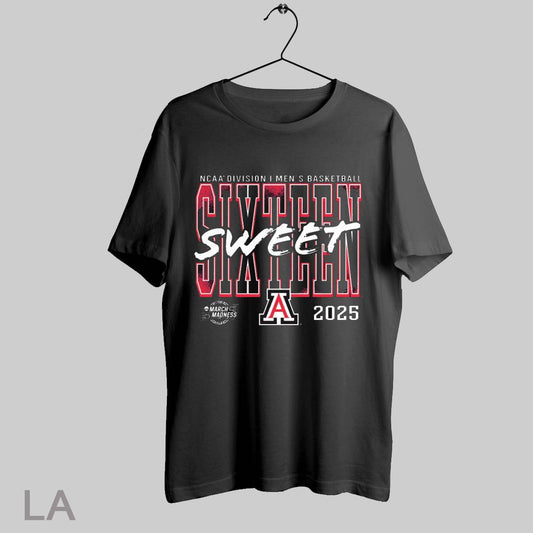 Top Arizona Wildcats Ncaa Division I Mens Basketball Tournament March Madness Sweet Sixteen 2025 T Shirt Sweatshirt Hoodie Shirt