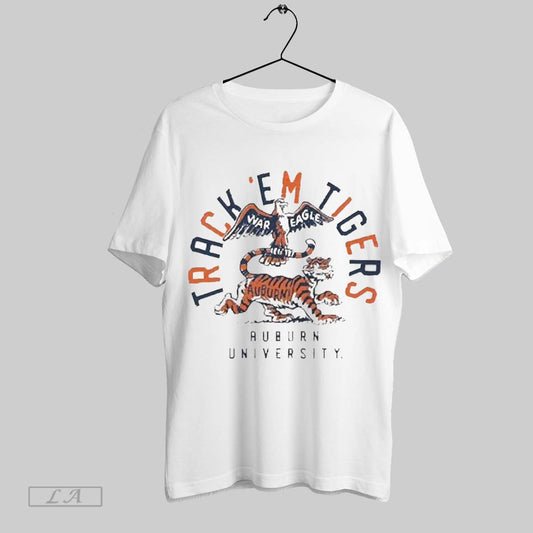 Top Auburn Tigers Track Em Tigers War Eagle 2025 T Shirt Sweatshirt Hoodie Shirt