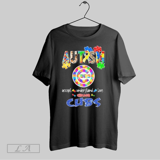 Top Autism Accept Understand Love Chicago Cubs T Shirt Sweatshirt Hoodie Shirt