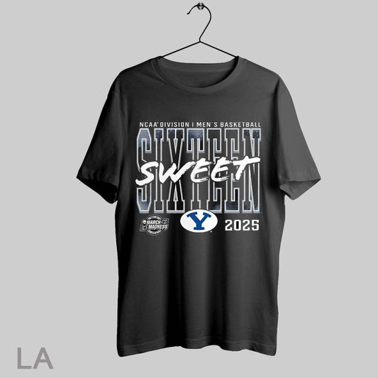 Top Byu Cougars Ncaa Division I Mens Basketball Tournament March Madness Sweet Sixteen 2025 T Shirt Sweatshirt Hoodie Shirt