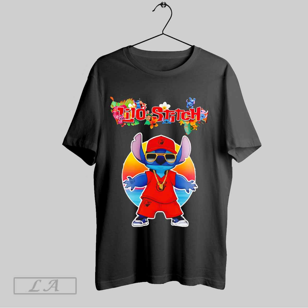 Top Baltimore Orioles X Lilo And Stitch Baseball T Shirt Sweatshirt Hoodie Shirt