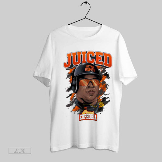 Top Barry Bonds Juiced San Francisco Giants Mlb Baseball Hitting Bombs Planet Euphoria Art T Shirt Sweatshirt Hoodie Shirt