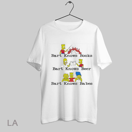 Top Bart Knows Books Bart Knows Beer Bart Knows Babes T Shirt Sweatshirt Hoodie Shirt