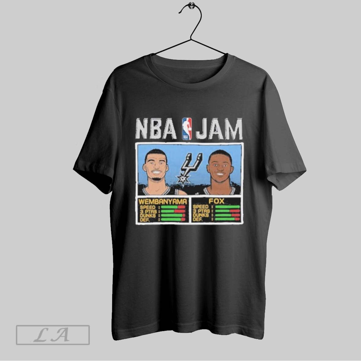 Top Basketball Jam Spurs Wembanyama And Fox T Shirt Sweatshirt Hoodie Shirt