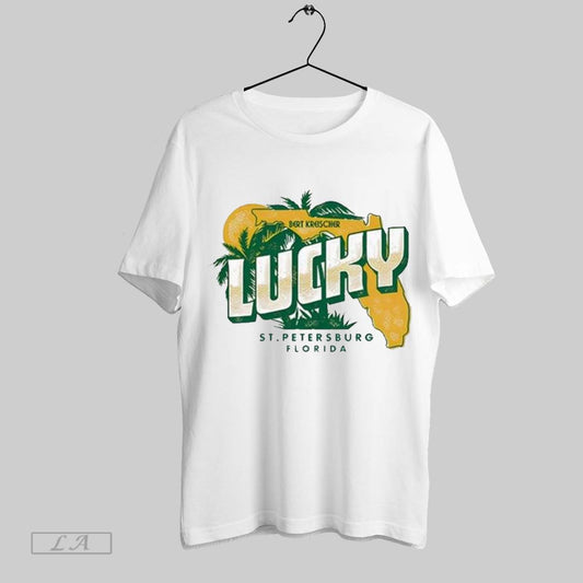 Top Bert Kreischer Lucky St Petersburg Florida T Shirt Sweatshirt Hoodie Shirt