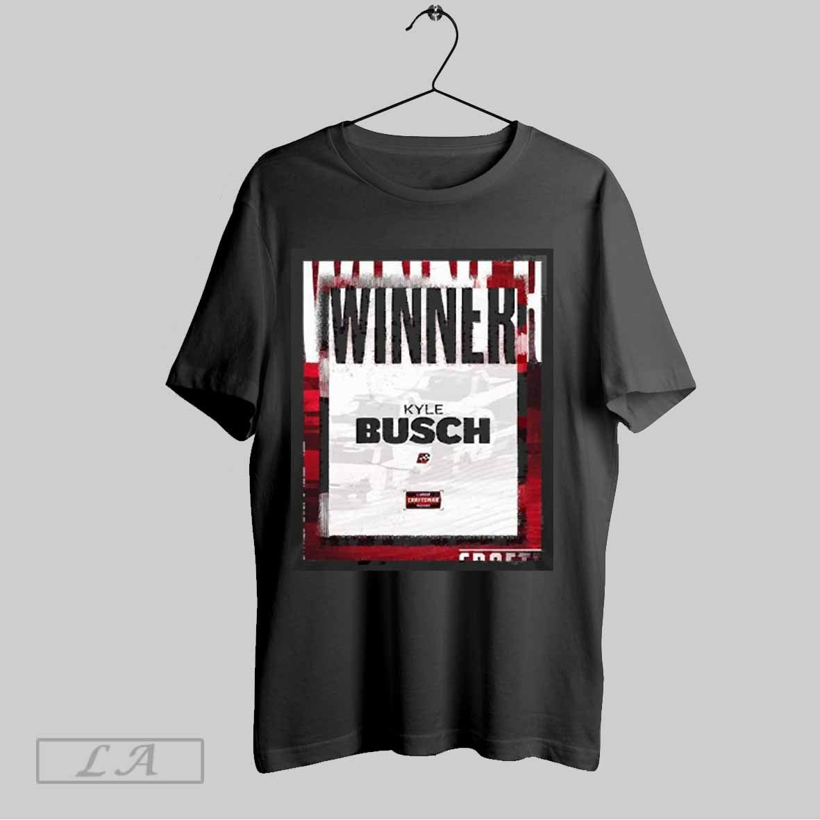 Top Best Kyle Busch Wins At Atlanta In Thrilling Fashion 2025 Nascar Spire Motorsports T Shirt Sweatshirt Hoodie Shirt