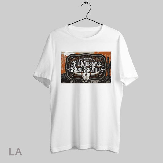 Top Bill Murray And His Blood Brothers At Paramount Theatre On Mar 25 26 2025 Poster T Shirt Sweatshirt Hoodie Shirt