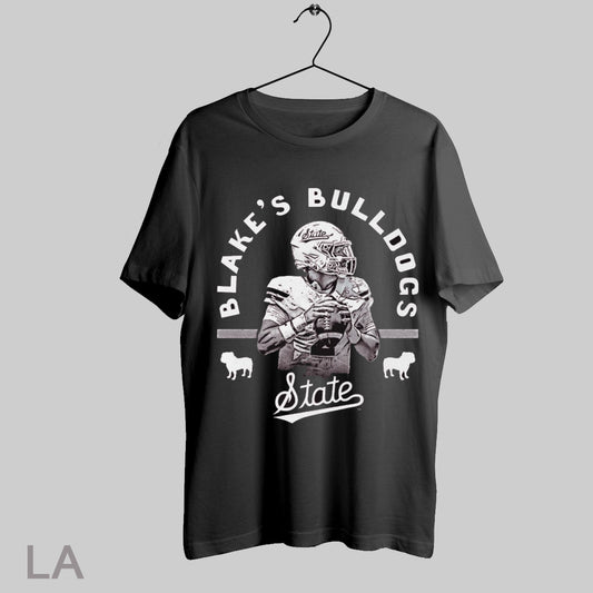 Top Blake Shapen Blakes Bulldogs Mississippi State Bulldogs Football Maroon T Shirt Sweatshirt Hoodie Shirt
