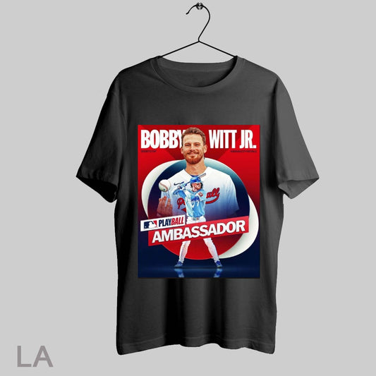 Top Bobby Witt Jr Kansas City Royals Mlb Playball Ambassador Shortstop Poster T Shirt Sweatshirt Hoodie Shirt