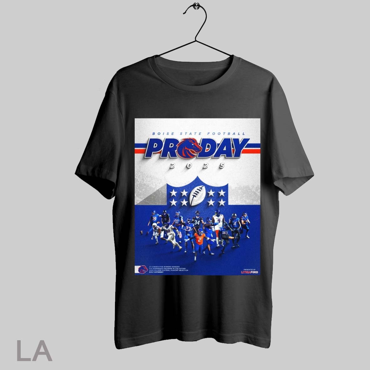 Top Boise State Broncos Football 2025 Pro Day 2025 College Football Playoff Selection Built Different Poster T Shirt Sweatshirt Hoodie Shirt
