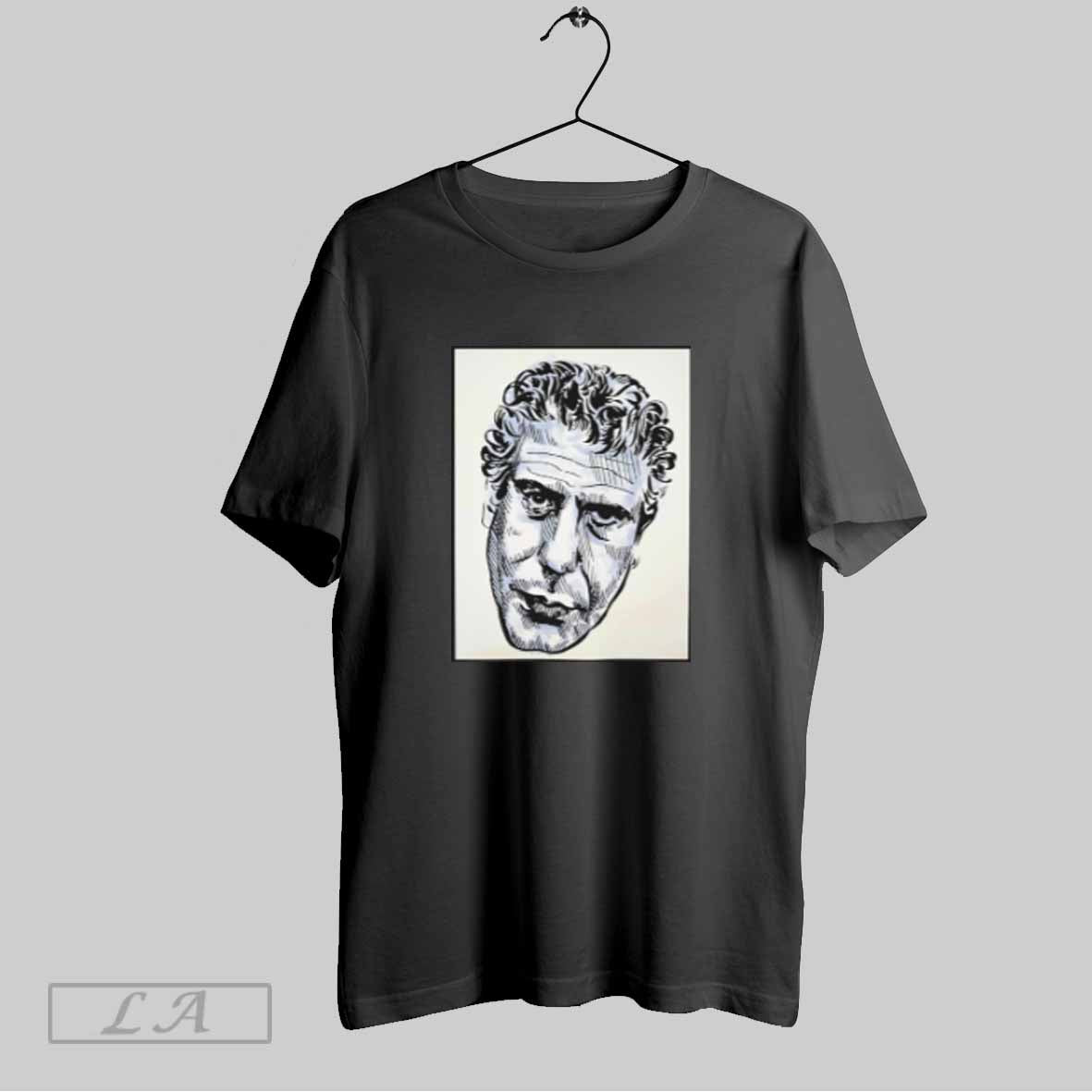 Top Bourdain Picture Vintage T Shirt Sweatshirt Hoodie Shirt