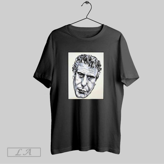 Top Bourdain Picture Vintage T Shirt Sweatshirt Hoodie Shirt