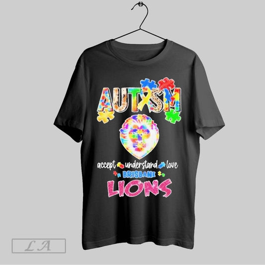 Top Brisbane Lions Autism Accept Understand Love T Shirt Sweatshirt Hoodie Shirt