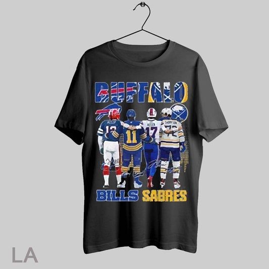 Top Buffalo Bills Josh Allen Jim Kelly Buffalo Sabres Gilbert Perreault Tage Thompson T Shirt Sweatshirt Hoodie Shirt