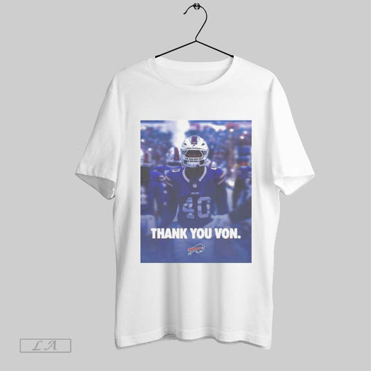 Top Buffalo Bills Thank You Von Miller T Shirt Sweatshirt Hoodie Shirt