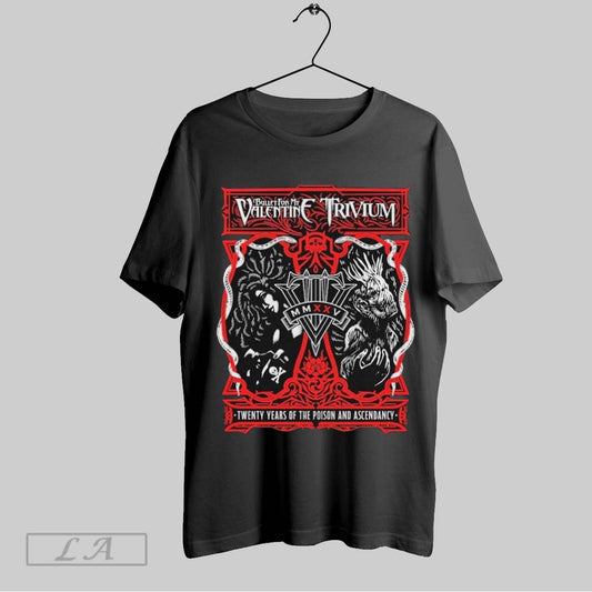 Top Bullet For My Valentine X Trivium Twenty Years Of The Poison And Ascendancy T Shirt Sweatshirt Hoodie Shirt