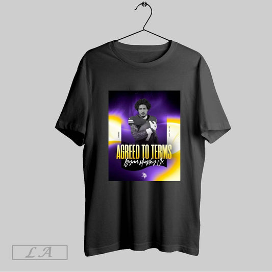 Top Byron Murphy Jr Agreed To Terms Minnesota Vikings Nfl 2025 In Purple Coming Soon To A Field Near You Poster T Shirt Sweatshirt Hoodie Shirt