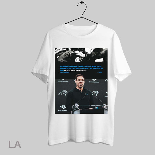 Top Carolina Panthers Dan Morgan Were Far From Done Theres A Lot Of Work To Do T Shirt Sweatshirt Hoodie Shirt
