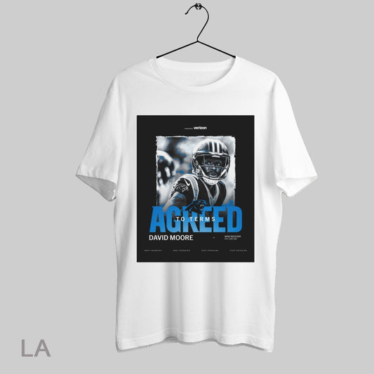 Top Carolina Panthers Have Agreed To Terms With David Moore Wide Receiver Keep Pounding Poster T Shirt Sweatshirt Hoodie Shirt
