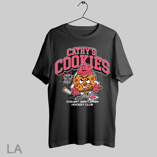 Top Cathys Cookies Chips In The Crease Violent Gentlemen Hockey Club T Shirt Sweatshirt Hoodie Shirt