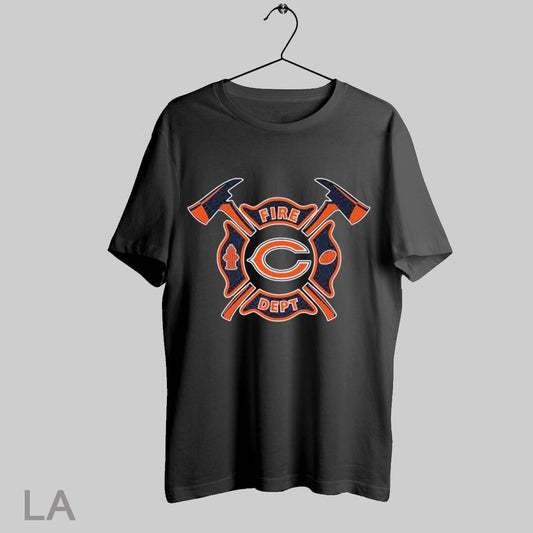 Top Chicago Bears Fire Dept Firefighter T Shirt Sweatshirt Hoodie Shirt