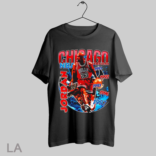 Top Chicago Bulls Nba Champions 1991 1997 Michael Jordan Graphic T Shirt Sweatshirt Hoodie Shirt