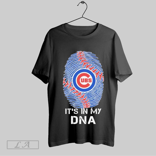 Top Chicago Cubs Its In My Dna Fingerprint T Shirt Sweatshirt Hoodie Shirt
