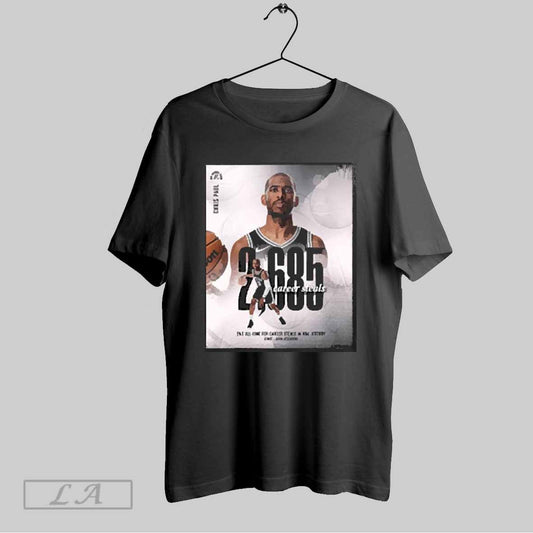 Top Chris Paul From San Antonio Spurs 2nd All Time For Career Steals In Nba History 2025 T Shirt Sweatshirt Hoodie Shirt