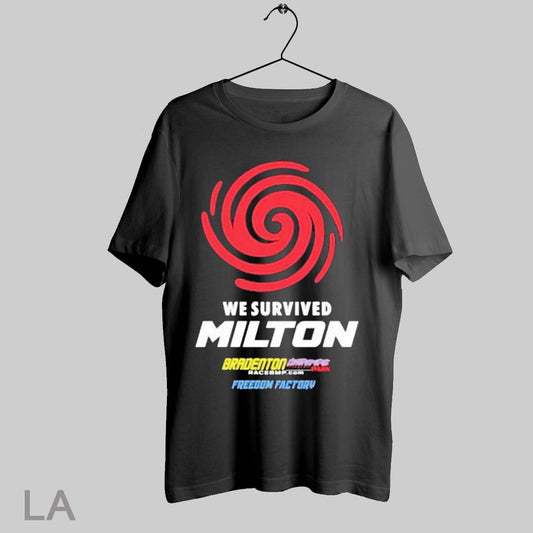Top Cleetus Mcfarland We Survived Milton Freedom Factory T Shirt Sweatshirt Hoodie Shirt