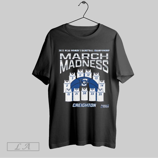 Top Creighton Bluejays Ncaa 2025 Division I Womens Basketball Championship Jersey March Madness T Shirt Sweatshirt Hoodie Shirt