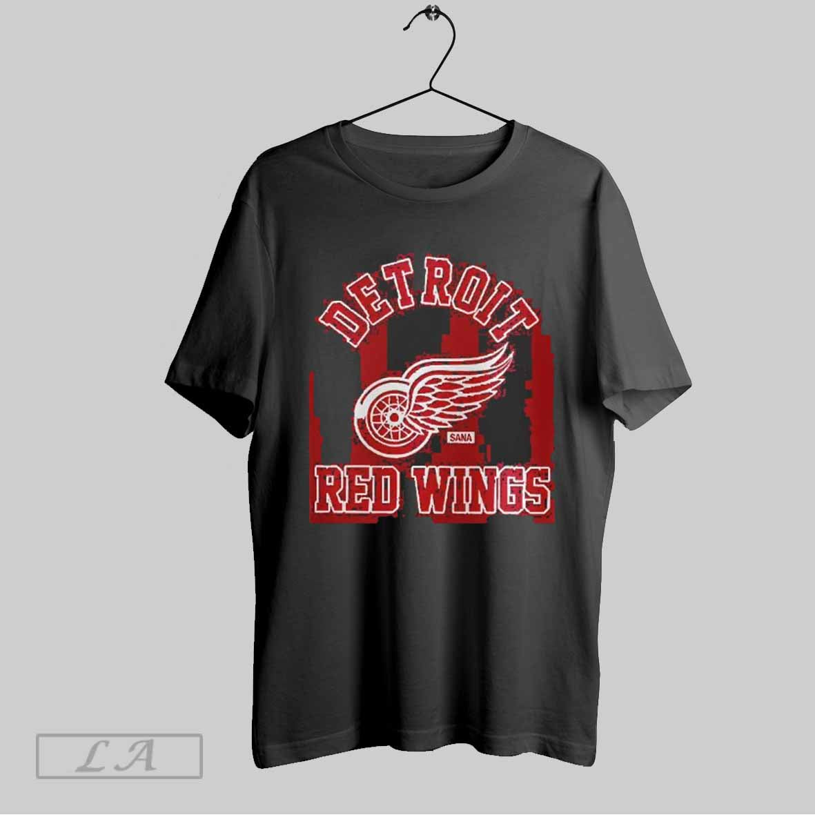 Top Detroit Red Wings X Sana Red 2025 T Shirt Sweatshirt Hoodie Shirt