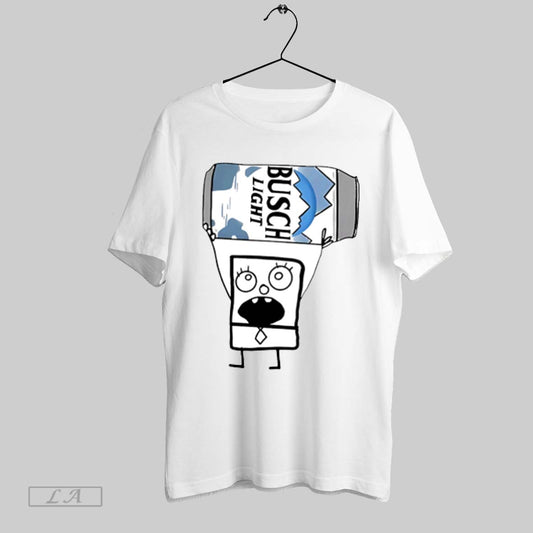 Top Doodlebob Busch Light Beer T Shirt Sweatshirt Hoodie Shirt