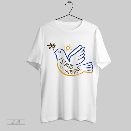 Top Dove I Stand With Ukraine T Shirt Sweatshirt Hoodie Shirt