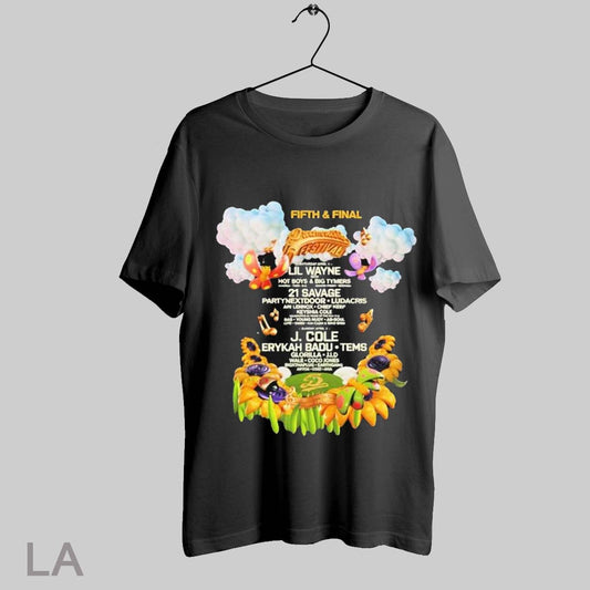 Top Dreamville Festival Fifth And Final Excusive Line Up 2025 T Shirt Sweatshirt Hoodie Shirt