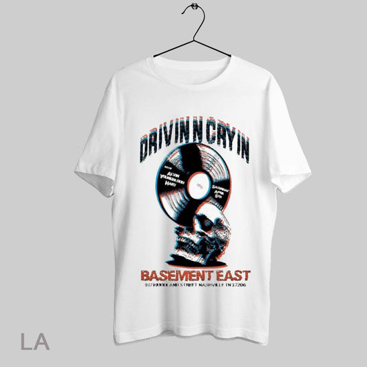 Top Drivin N Cryin The Basement East 917 Woodland Street In Nashville Tn April 5 2025 Tour Skull T Shirt Sweatshirt Hoodie Shirt