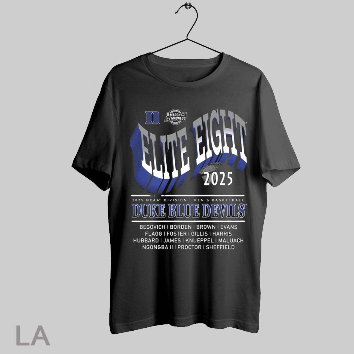 Top Duke Blue Devils 2025 Ncaa Division I Mens Basketball Elite Eight March Madness Begovich Borden Brown T Shirt Sweatshirt Hoodie Shirt
