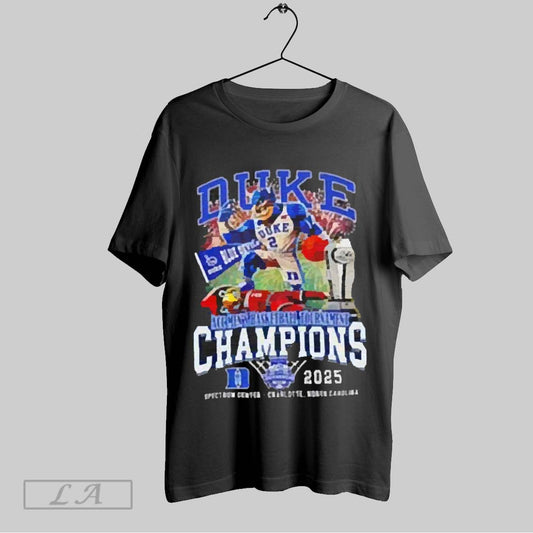 Top Duke Blue Devils Acc Mens Basketball Tournament Champions 2025 Mascot T Shirt Sweatshirt Hoodie Shirt