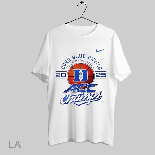 Top Duke Blue Devils Mens Basketball 2025 Acc Champs T Shirt Sweatshirt Hoodie Shirt