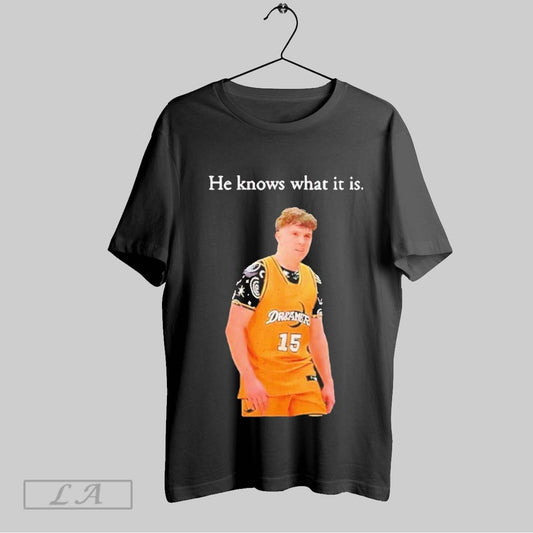 Top Eli Ellis He Knows What It Is T Shirt Sweatshirt Hoodie Shirt