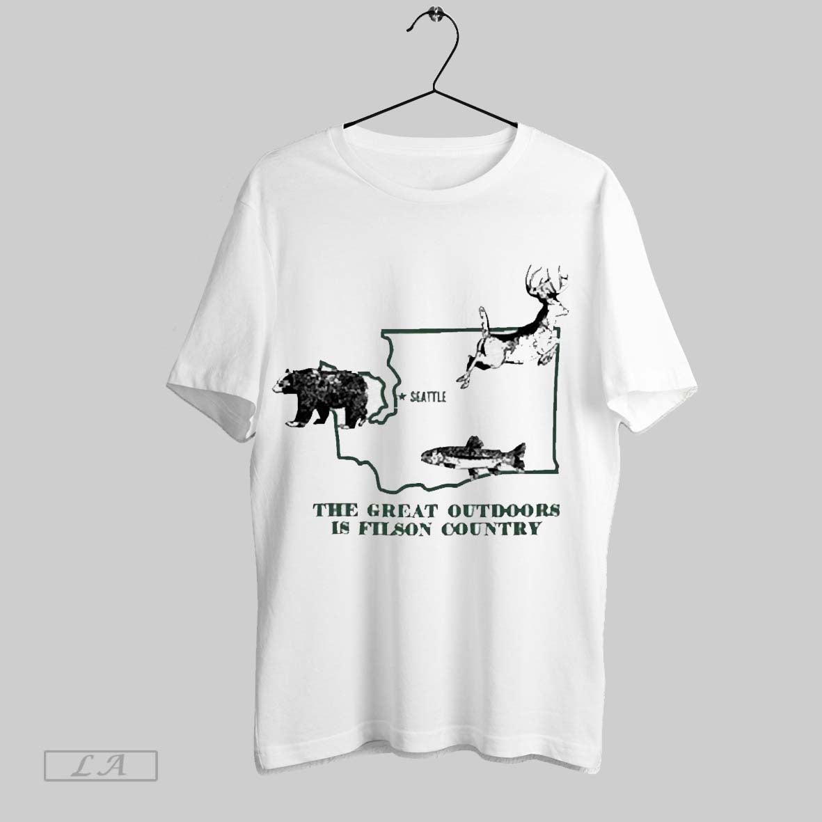 Top Filson The Great Outdoors Is Filson Country Seattle Animals Painting T Shirt Sweatshirt Hoodie Shirt