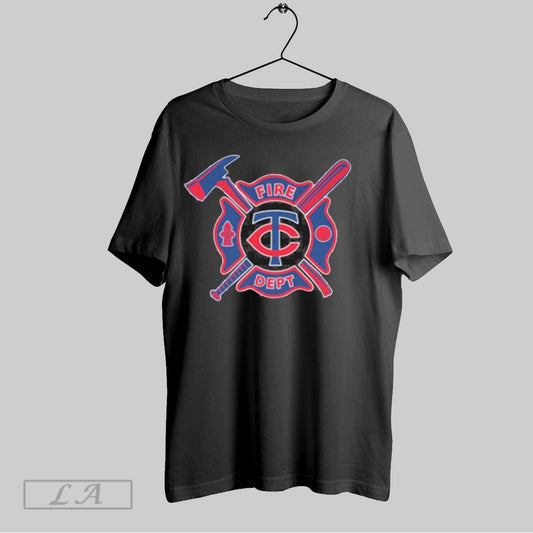 Top Fire Dept X Minnesota Twins T Shirt Sweatshirt Hoodie Shirt