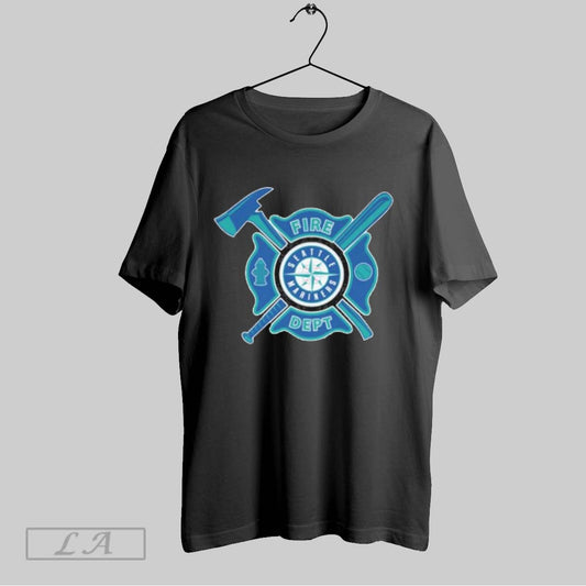 Top Fire Dept X Seattle Mariners T Shirt Sweatshirt Hoodie Shirt