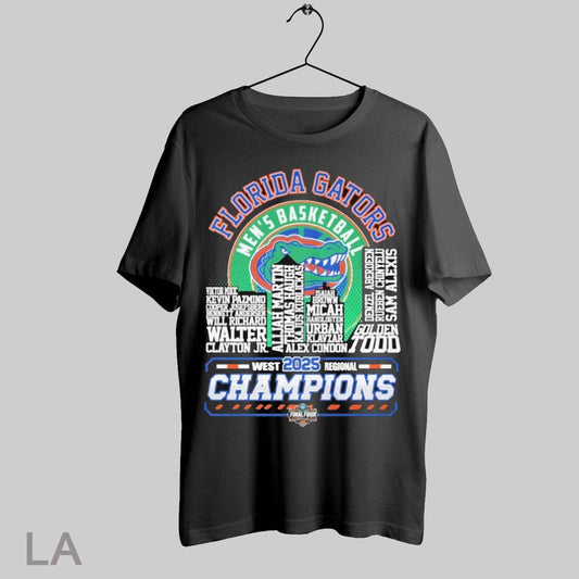 Top Florida Gators 2025 Ncaa Mens Basketball Final Four West Regional Champions 2025 T Shirt Sweatshirt Hoodie Shirt