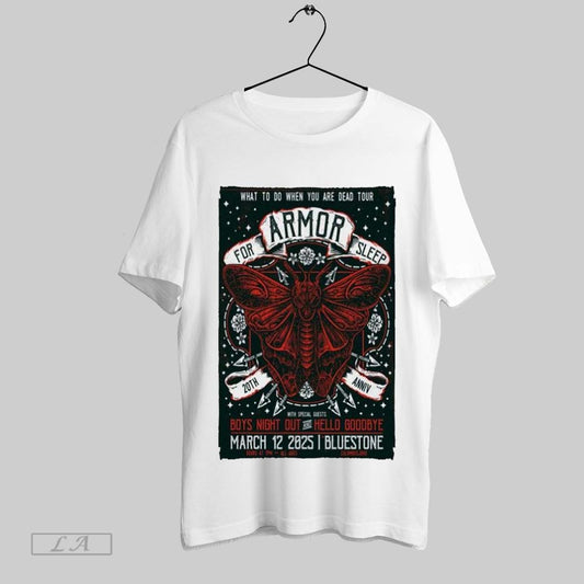 Top For Armor Sleep 3 12 2025 Columbus Oh 20th Boys Night And Hello Goodbye T Shirt Sweatshirt Hoodie Shirt