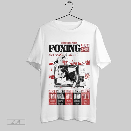Top Foxing Japan Nothing Feels Real Tour 2025 T Shirt Sweatshirt Hoodie Shirt