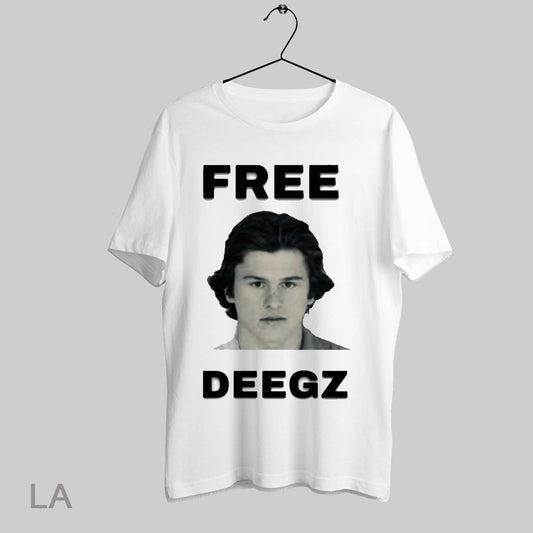 Top Free Deegz Arrested Mugshot 2025 T Shirt Sweatshirt Hoodie Shirt
