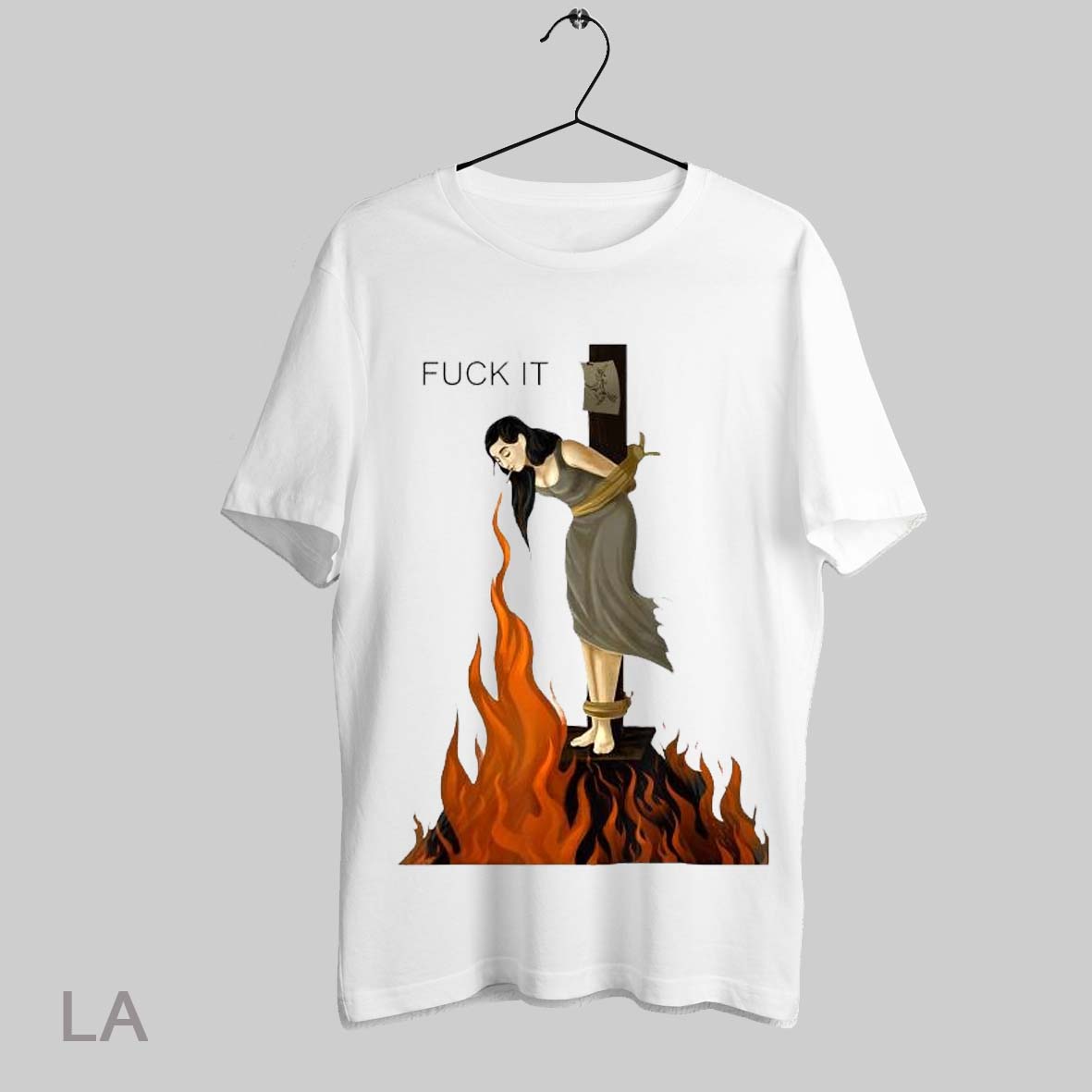 Top Fuck It Stay Cool No Matter What Witch On Fire T Shirt Sweatshirt Hoodie Shirt