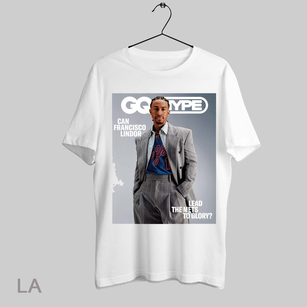 Top Gq Hype Can Francisco Lindor Lead The Mets To Glory New York Mets Poster T Shirt Sweatshirt Hoodie Shirt
